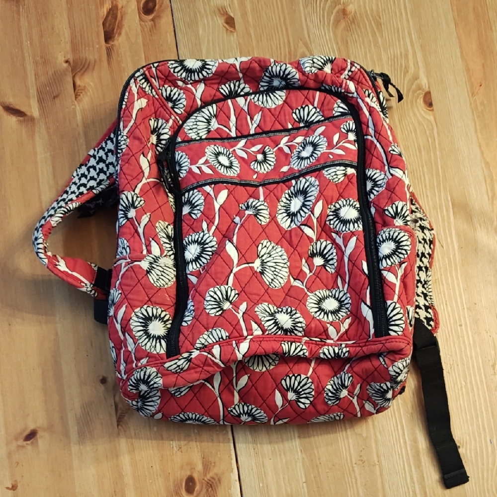 Floral Red Backpack